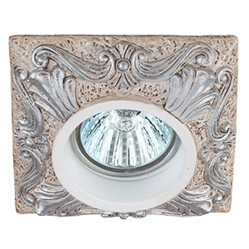 Точечный гипсовый светильник Эра DK 78-6 капучино